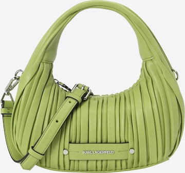 Borsa a mano di Karl Lagerfeld in verde: frontale