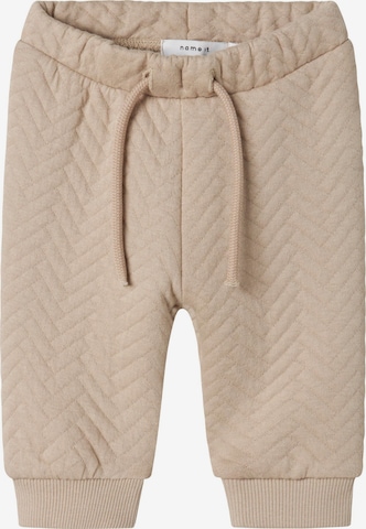 NAME IT - Tapered Pantalón en beige: frente
