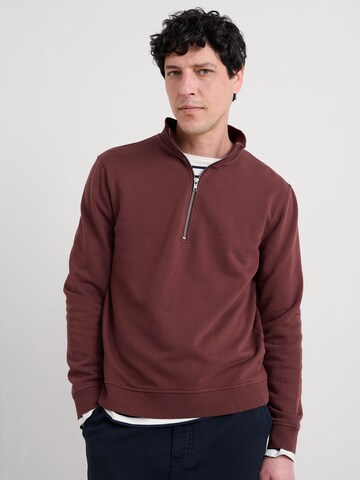 Sweat-shirt ' Wood Moss' ' Seasalt Cornwall en marron : devant