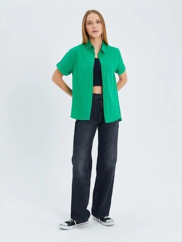 MixRay Bluse in Grün