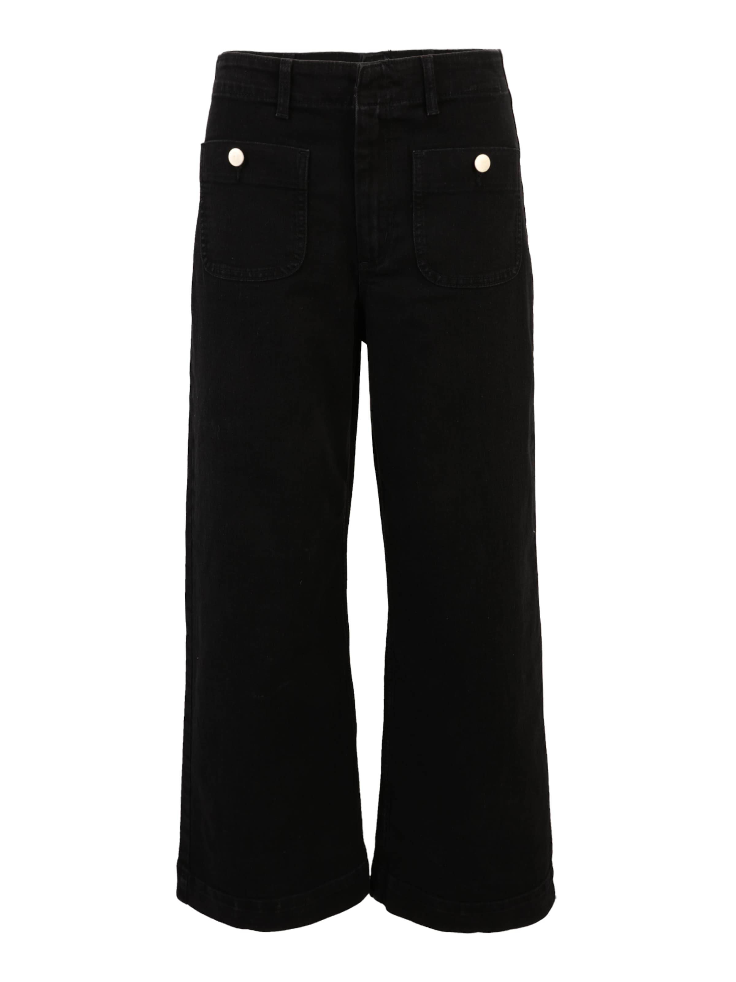 Wide Leg Jean Vero Moda Petite en noir : devant