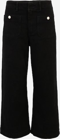 Wide Leg Jean Vero Moda Petite en noir : devant