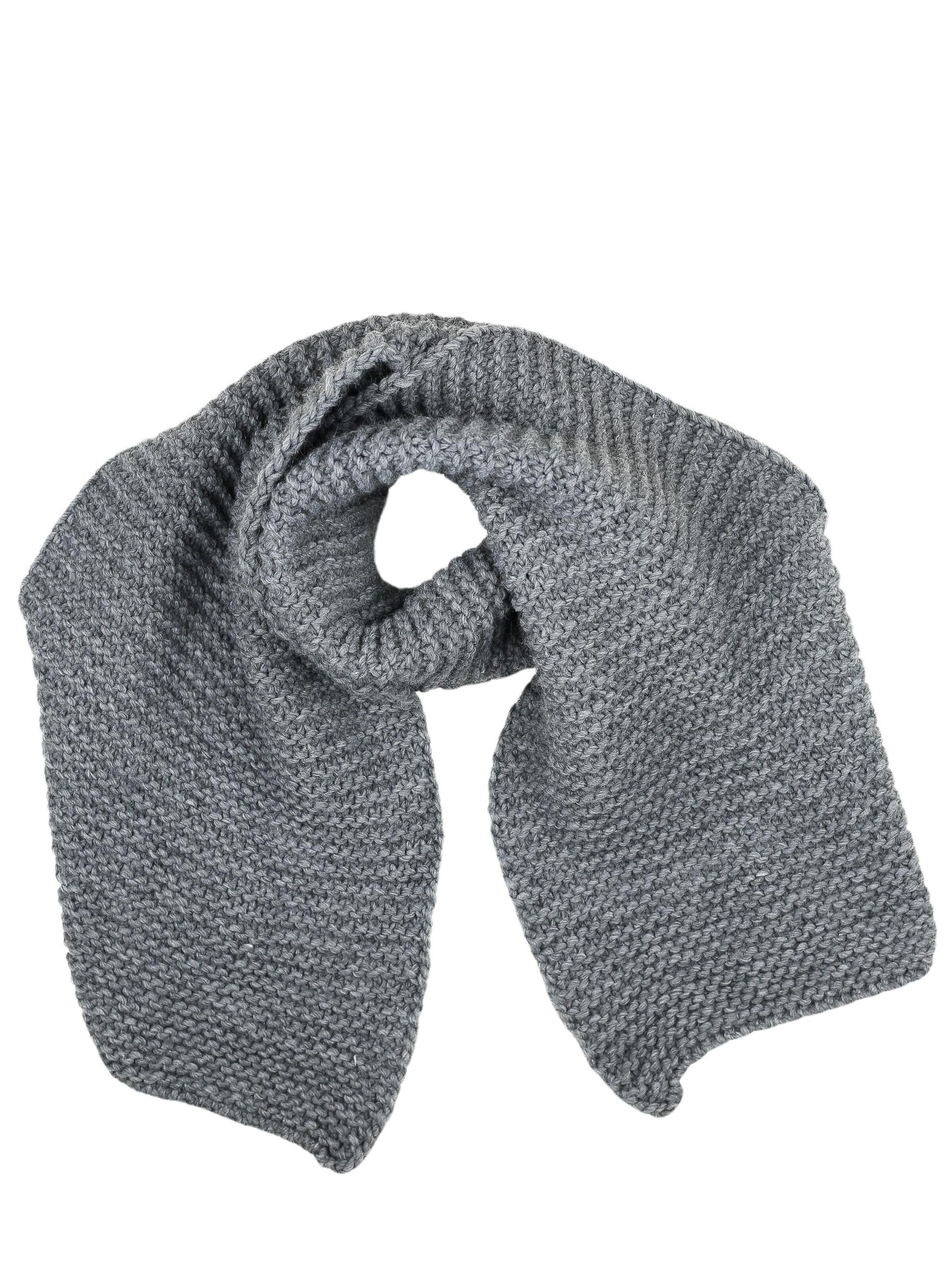 COLLEZIONE ALESSANDRO Schal 'Strick-It'‌‌‌‌‌ in Grau: Vorderseite