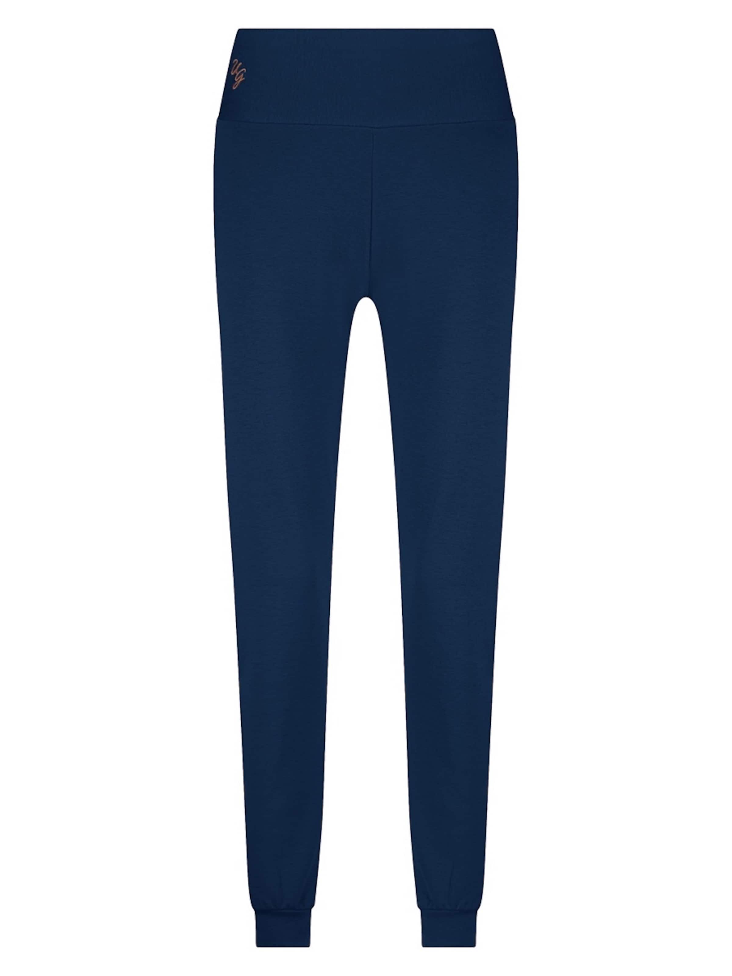 Urban Goddess Yoga & Activewear Loose fit Workout Pants 'Ojas Yogabroek - Onyx Black' in Blue: front