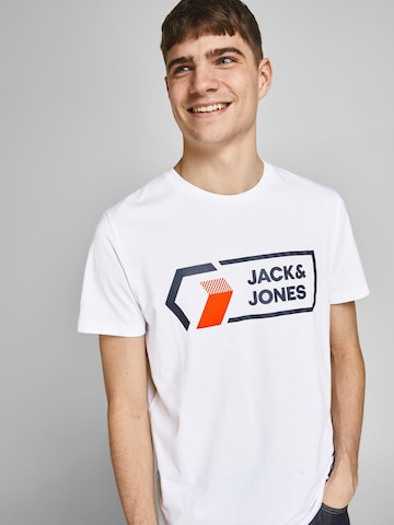 JACK & JONES Skjorte 'Logan' i hvit