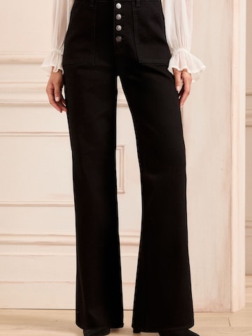 Wide leg Jeans di love & roses in nero