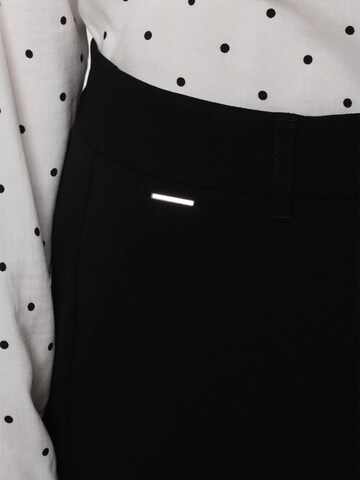 TAIFUN Regular Trousers with creases in Black