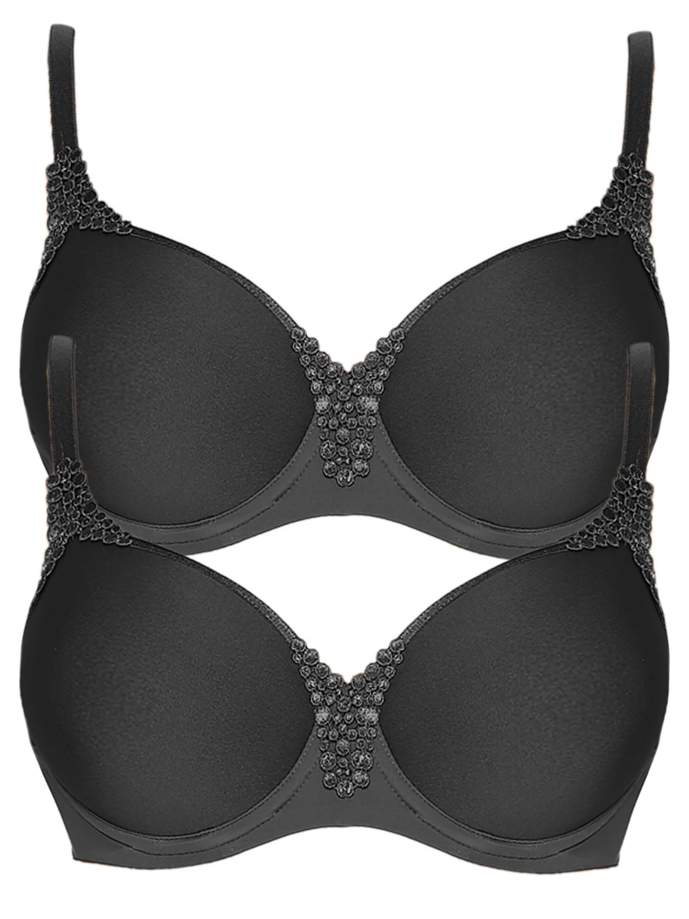 VIANIA T-shirt Bra 'Carola' in Grey: front