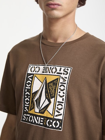 T-Shirt 'ANGLE IRON' Volcom en marron