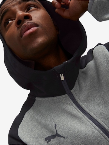 PUMA Athletic Zip-Up Hoodie in Grey