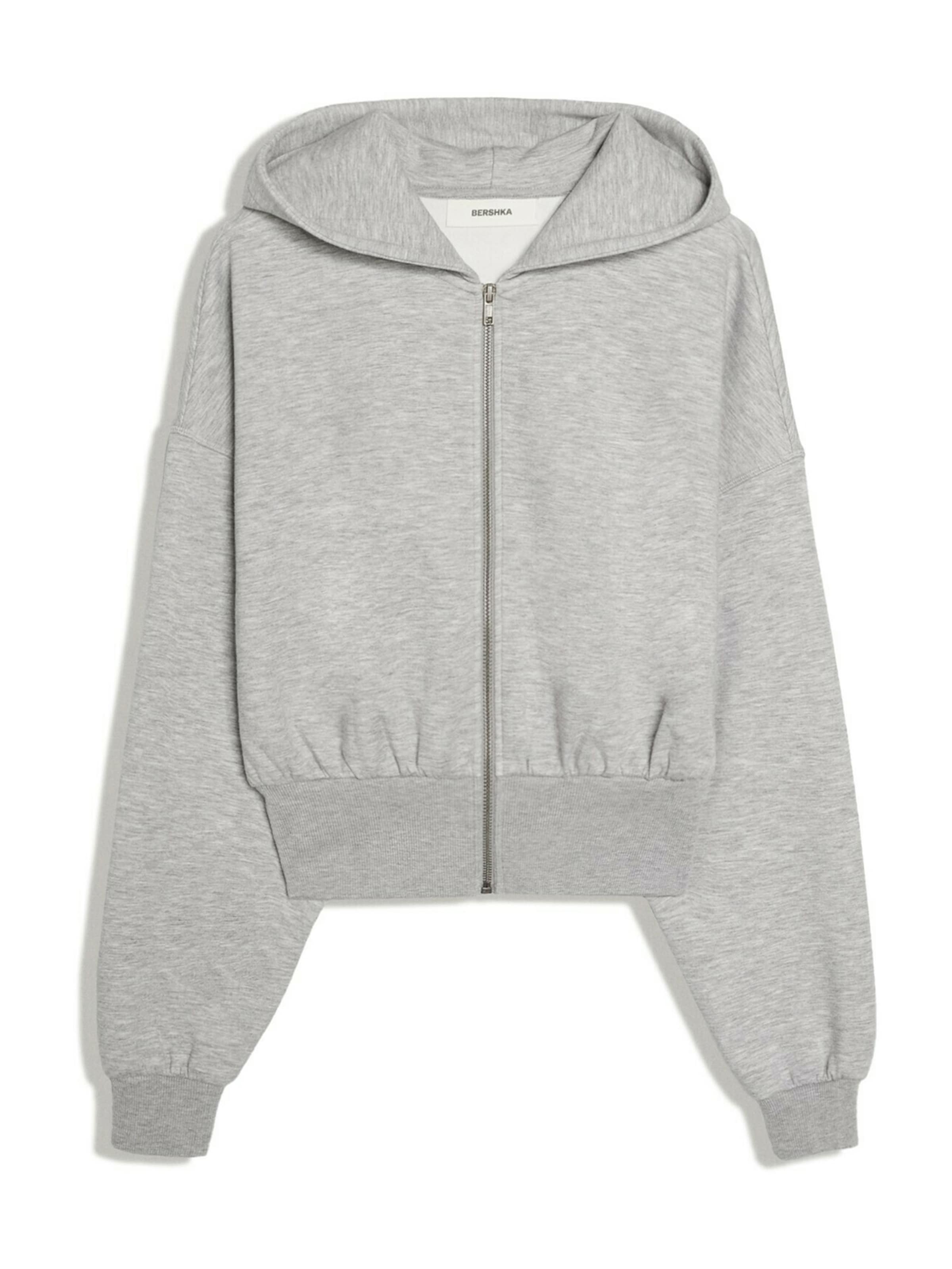 Giacca di felpa di Bershka in grigio: frontale
