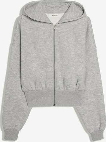 Giacca di felpa di Bershka in grigio: frontale