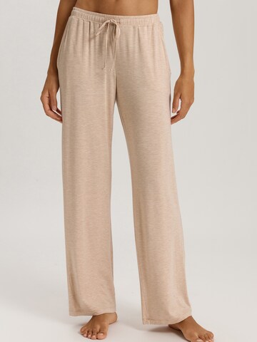Hanro - Calças de pijama ' Natural Elegance ' em bege: frente