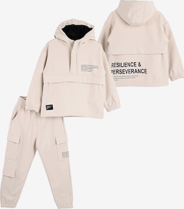 Survêtement Solang en beige : devant