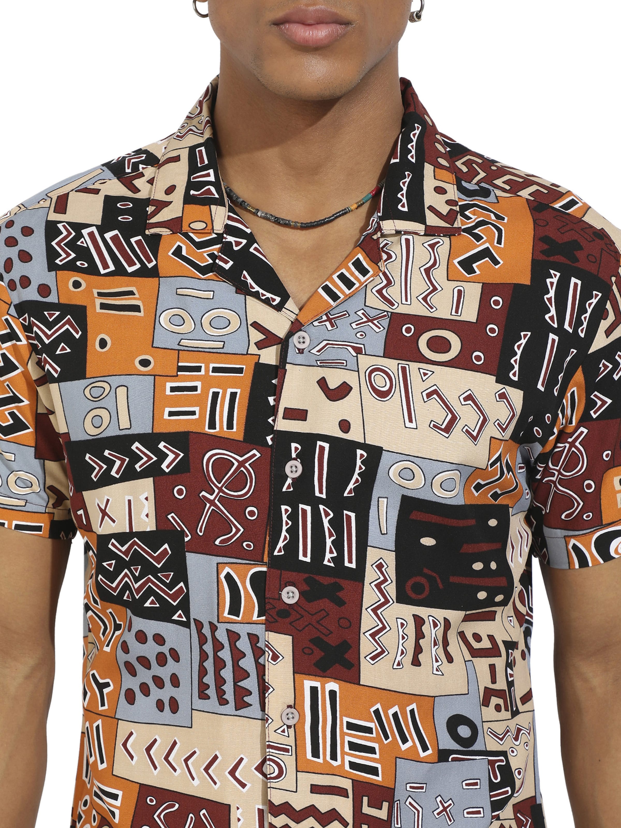 Campus Sutra Slim Fit Риза ' Jack ' в пъстро