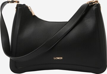 L.CREDI Shoulder bag 'Malia' in Black: front