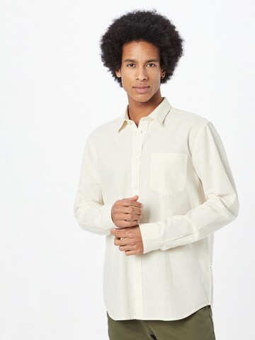 Coupe regular Chemise 'Jack' minimum en blanc : devant