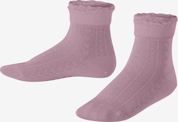 FALKE Socks 'Romantic Net' in Pink: front