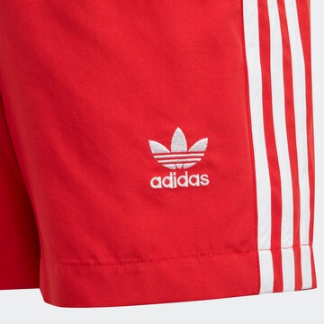 ADIDAS ORIGINALS Sportbademode 'Adicolor 3-Stripes' in Rot