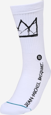 Stance Athletic Socks in White: front