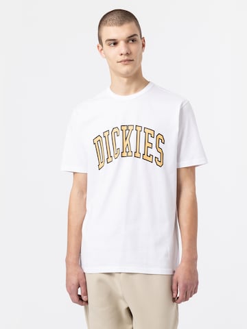 DICKIES Shirt 'Aitkin' in Wit: voorkant