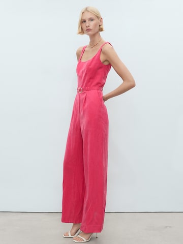 MANGO Jumpsuit 'Lionela' in Pink: front