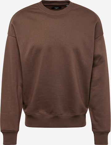 JACK & JONES Sweatshirt 'HARVEY' i brun: framsida