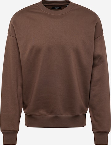 JACK & JONES - Sweatshirt 'HARVEY' em castanho: frente