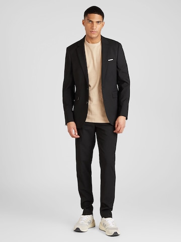 BURTON MENSWEAR LONDON Slimfit Suorat housut 'Essential' värissä musta