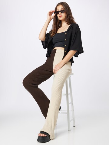 Daisy Street Flared Pants in Beige