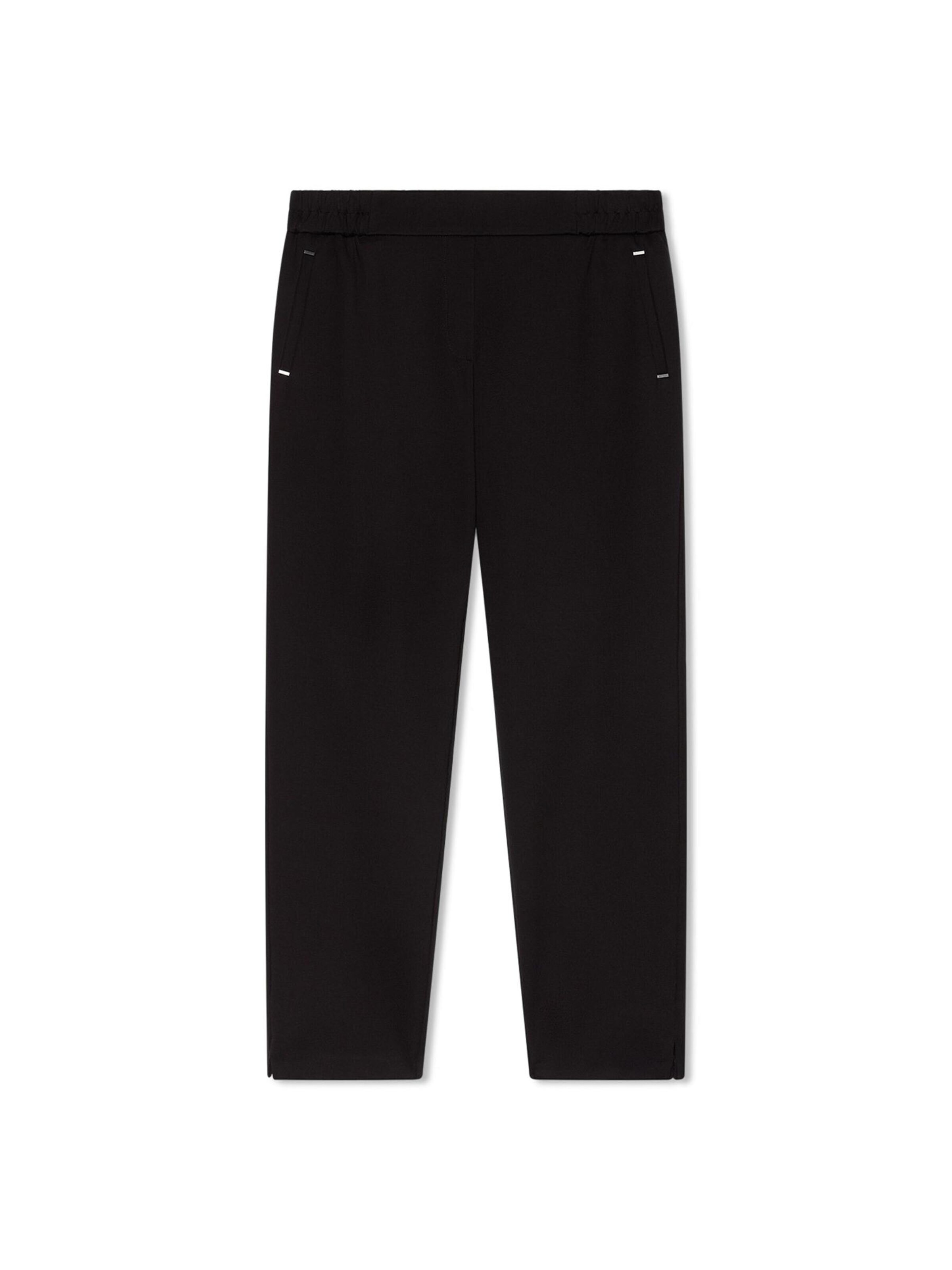 regular Pantaloni di Fiorella Rubino in nero: frontale