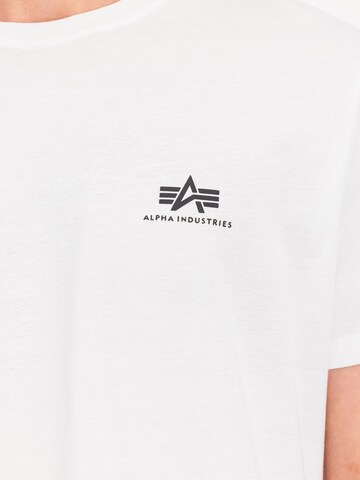 T-Shirt ALPHA INDUSTRIES en blanc