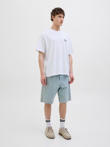 JACK & JONES Paita 'JORBOTANIQ' värissä valkoinen