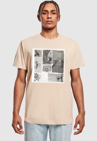 Mister Tee Paita 'Hoop Life' värissä beige: etupuoli
