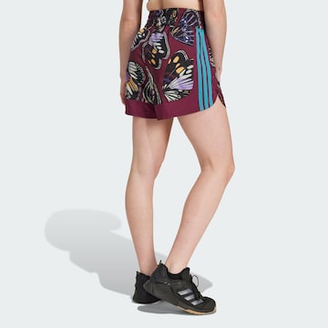 ADIDAS PERFORMANCE Loosefit Sportbroek 'Adidas X Farm' in Rood
