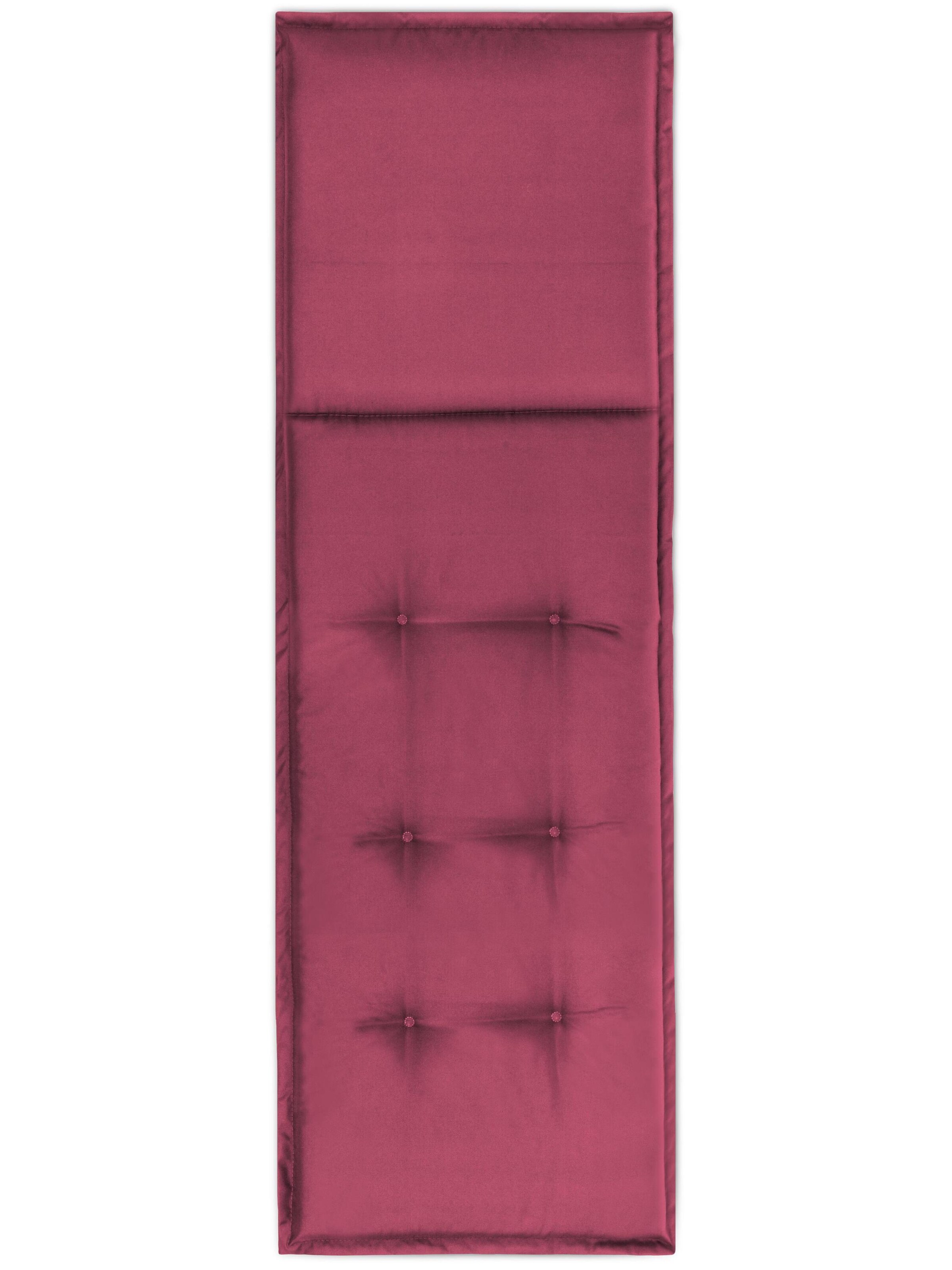 Aspero Gartenliege Auflage 'Matera' in Rot: Vorderseite