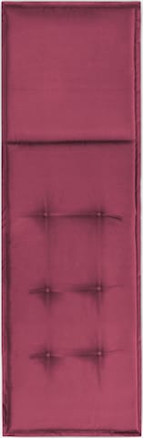 Aspero Gartenliege Auflage 'Matera' in Rot: Vorderseite