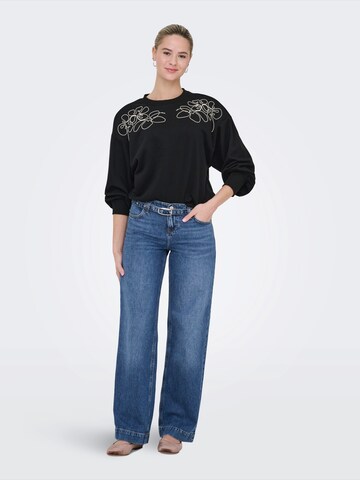 ONLY Szeroka nogawka Jeansy 'BRENDA' w kolorze niebieski