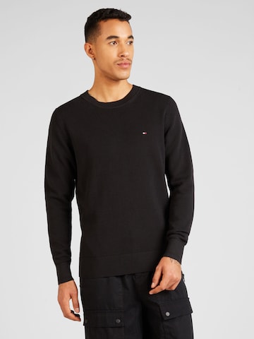 TOMMY HILFIGER Sweater in Black: front