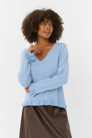 CULTURE Pullover 'CUClare Annemarie' in Blau: Vorderseite