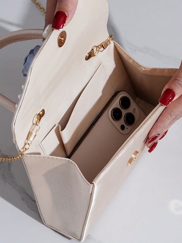Tomshop24-7 Handbag 'Satin-Abendtasche Flora' in Beige
