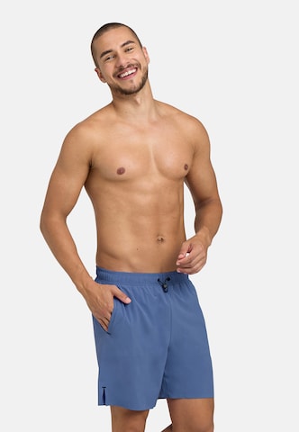 ARENA Board Shorts 'EVO BEACH BOXER SOLID' in Blue: front