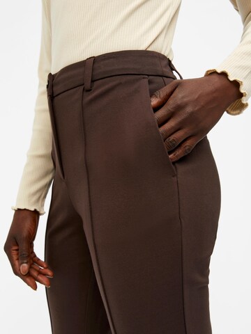 OBJECT Boot cut Pants 'Marion' in Brown