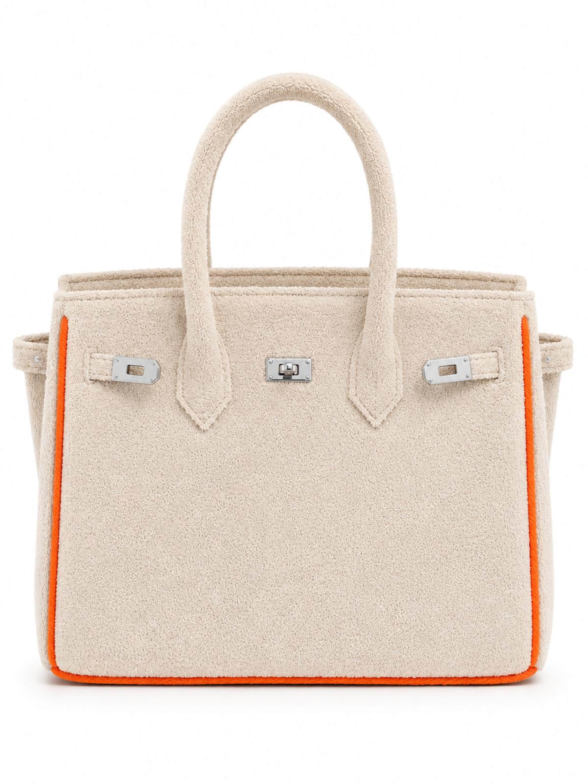 Sac de plage 'Beach Bag Medium' Cala Rose en beige : devant