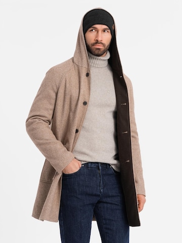 Manteau mi-saison Ombre en beige : devant
