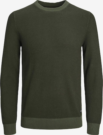 JACK & JONES Свитер 'JJEGlobe' в Зеленый: спереди