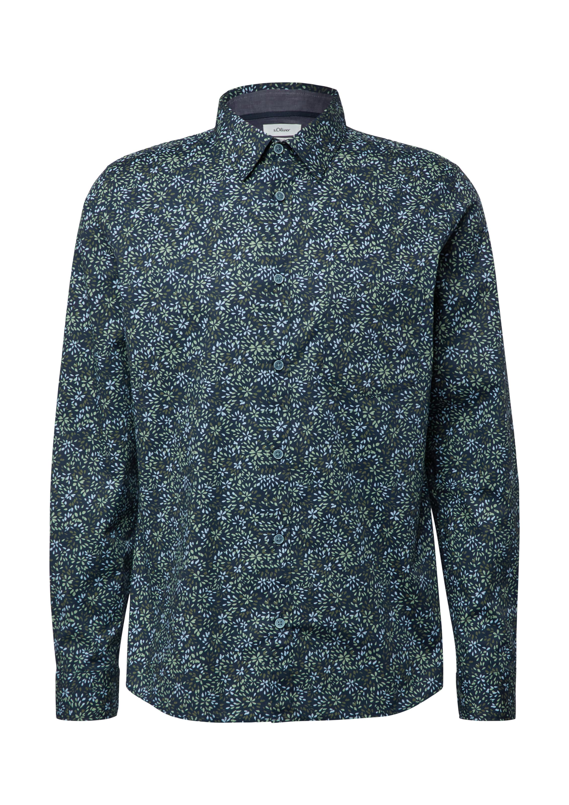 s.Oliver Hemd in Blau: Vorderseite