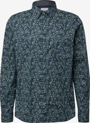 s.Oliver Hemd in Blau: Vorderseite