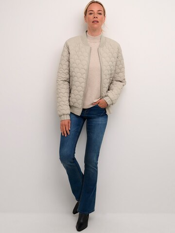 Cream Between-Season Jacket 'Burenna' in Grey