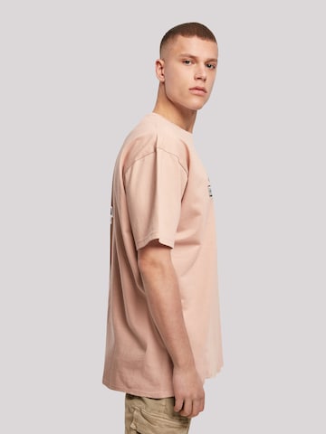 F4NT4STIC Shirt 'Silvester Happy New Year Pixel Kleeblatt' in Roze